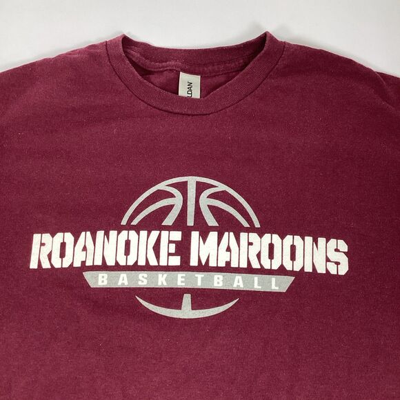Two Roanoke College Maroons Basketball Tshirts Size Small Gildan Gray Maroon - Picture 8 of 12